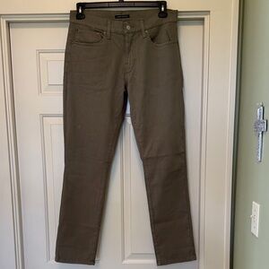 Lucky Brand Men's Green Khaki Straight Jeans